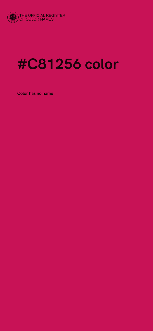 #C81256 color image