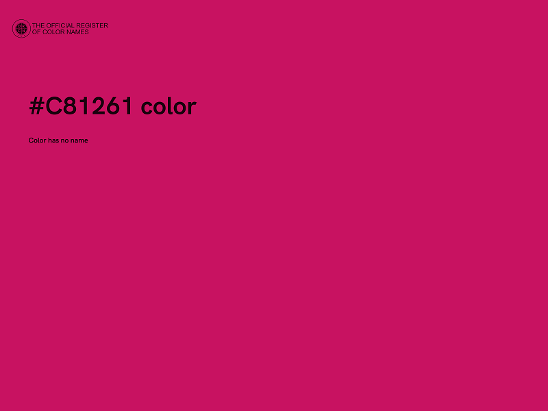 #C81261 color image