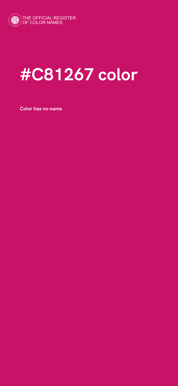 #C81267 color image