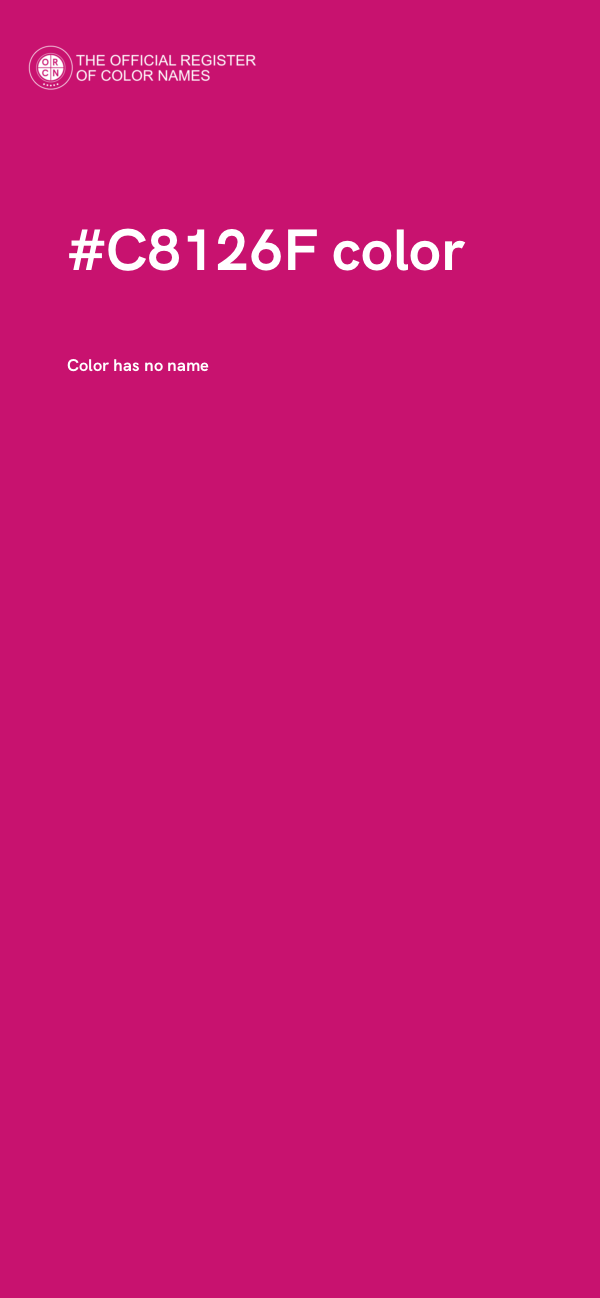 #C8126F color image