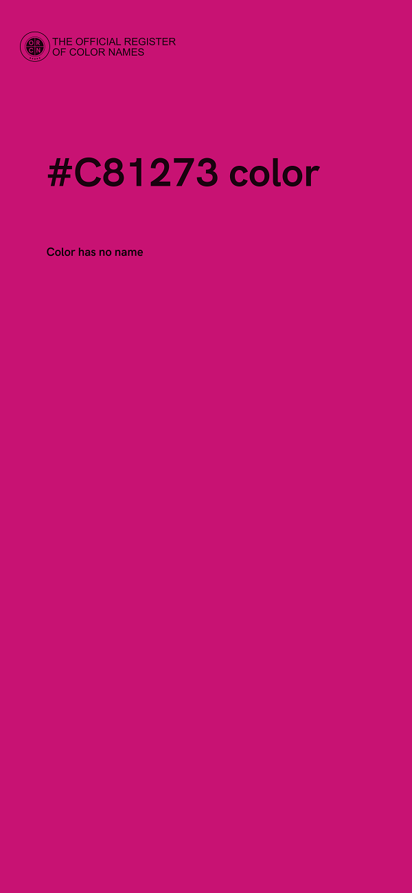 #C81273 color image