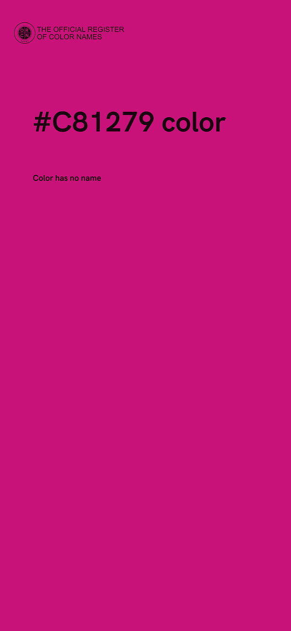 #C81279 color image