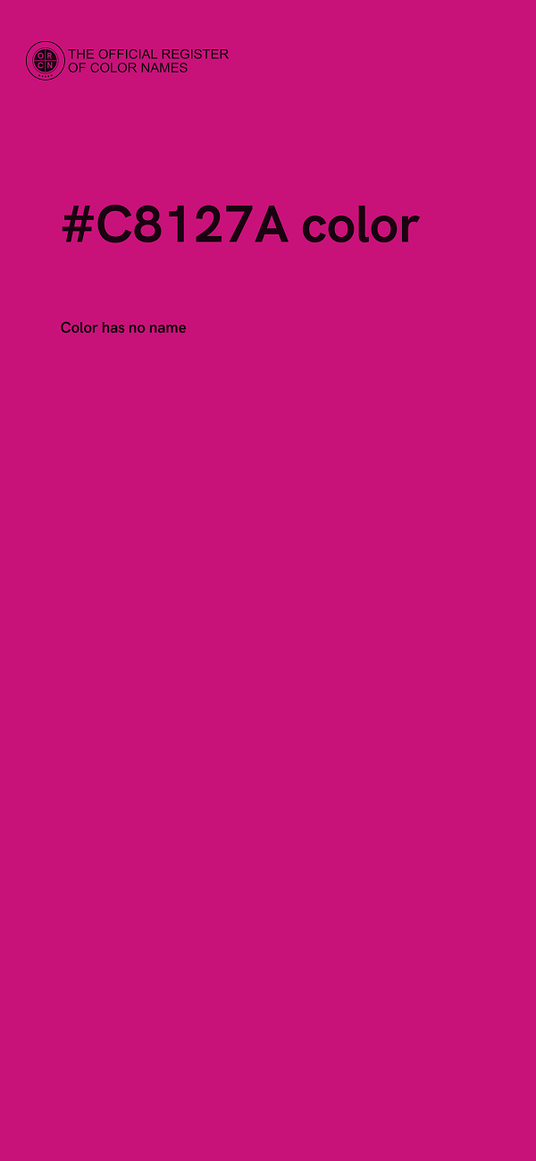 #C8127A color image