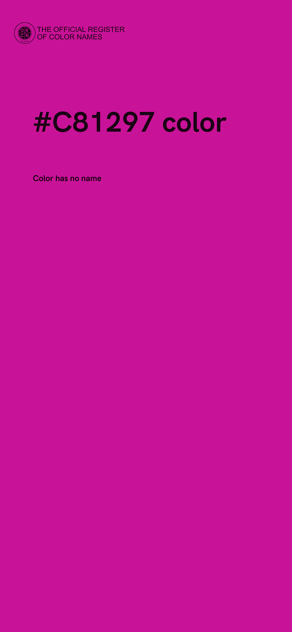 #C81297 color image