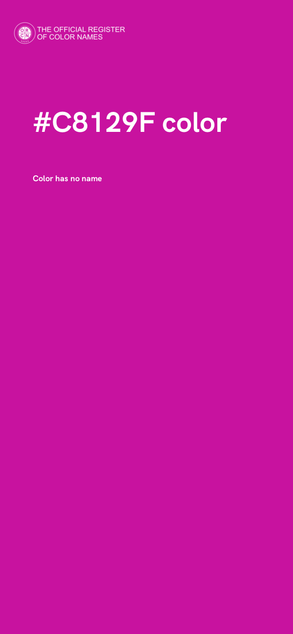 #C8129F color image