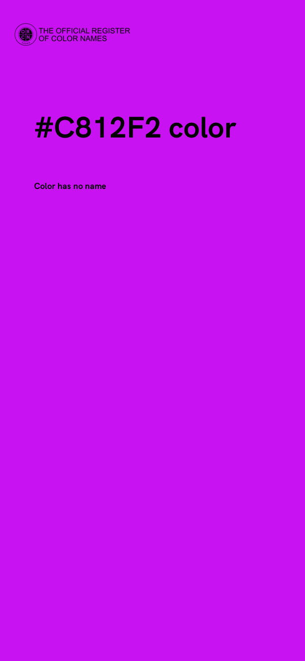 #C812F2 color image