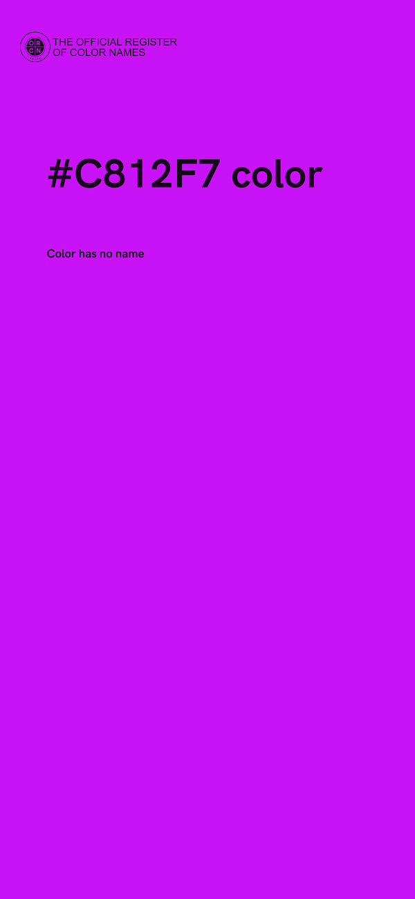 #C812F7 color image