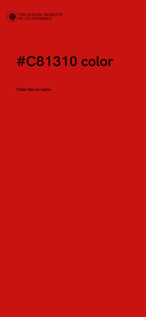 #C81310 color image
