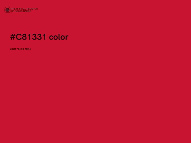 #C81331 color image