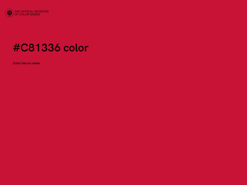 #C81336 color image