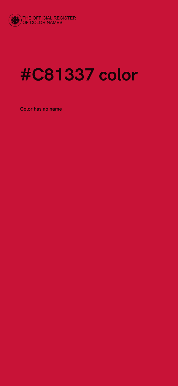 #C81337 color image