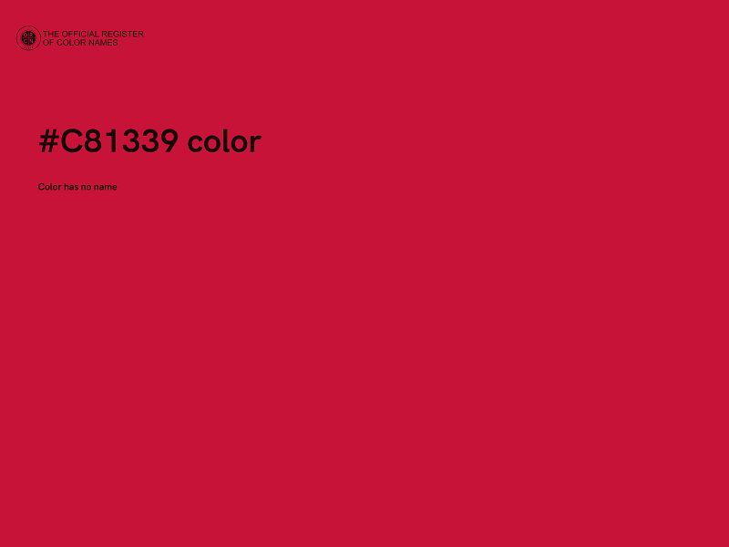 #C81339 color image