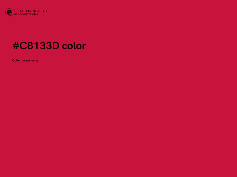 #C8133D color image