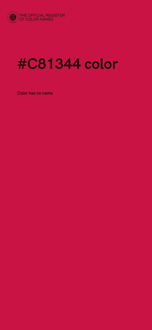 #C81344 color image