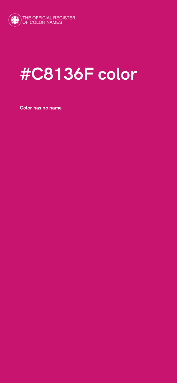 #C8136F color image