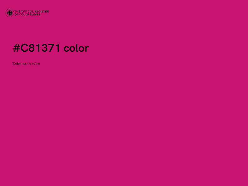 #C81371 color image