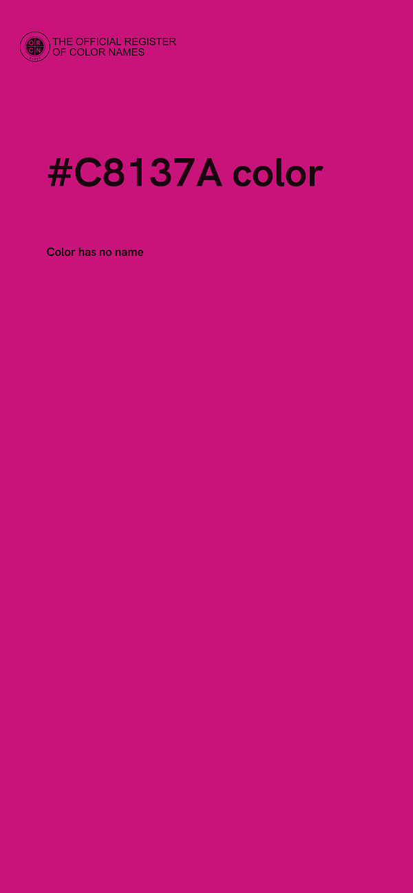 #C8137A color image