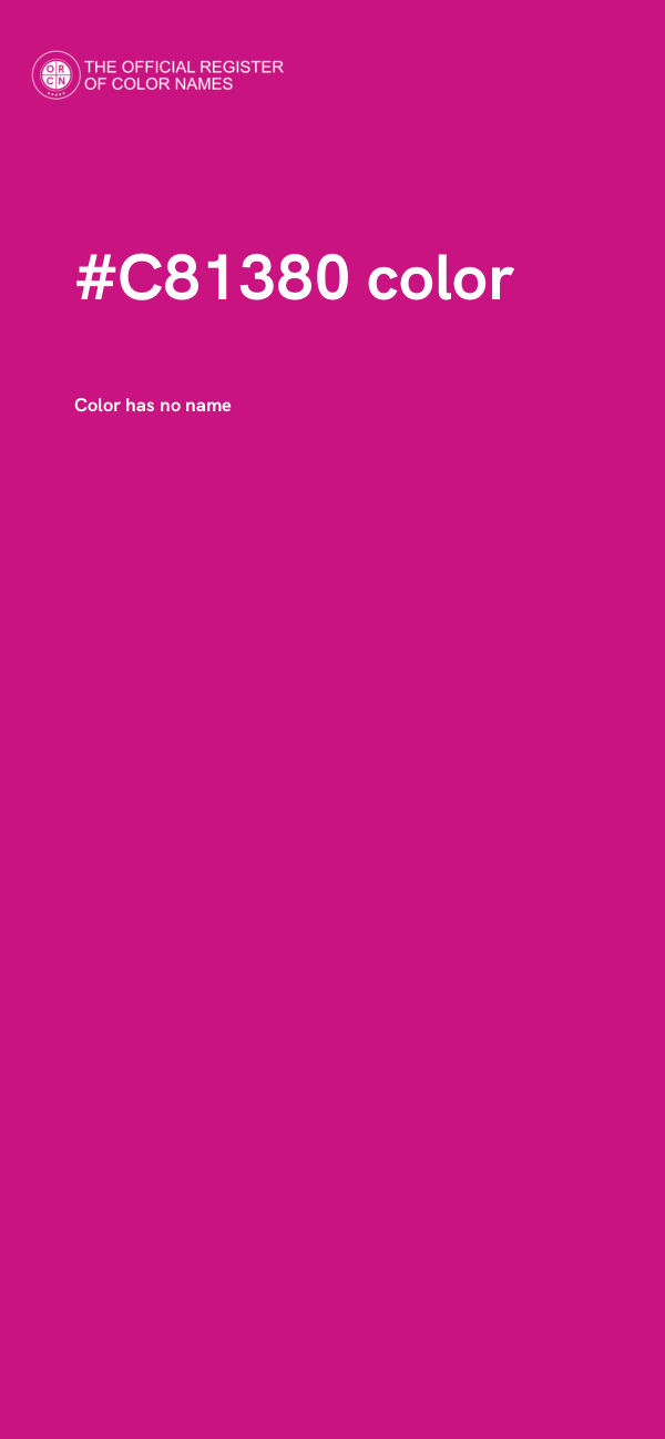 #C81380 color image