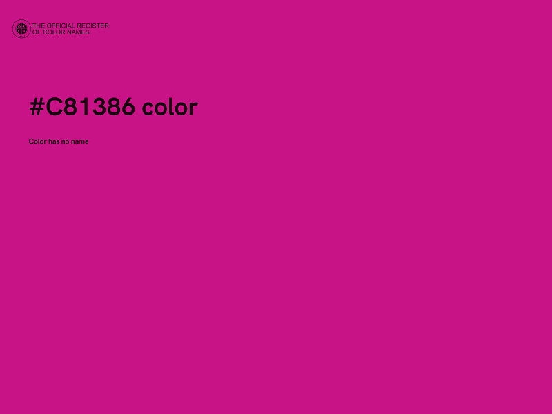 #C81386 color image