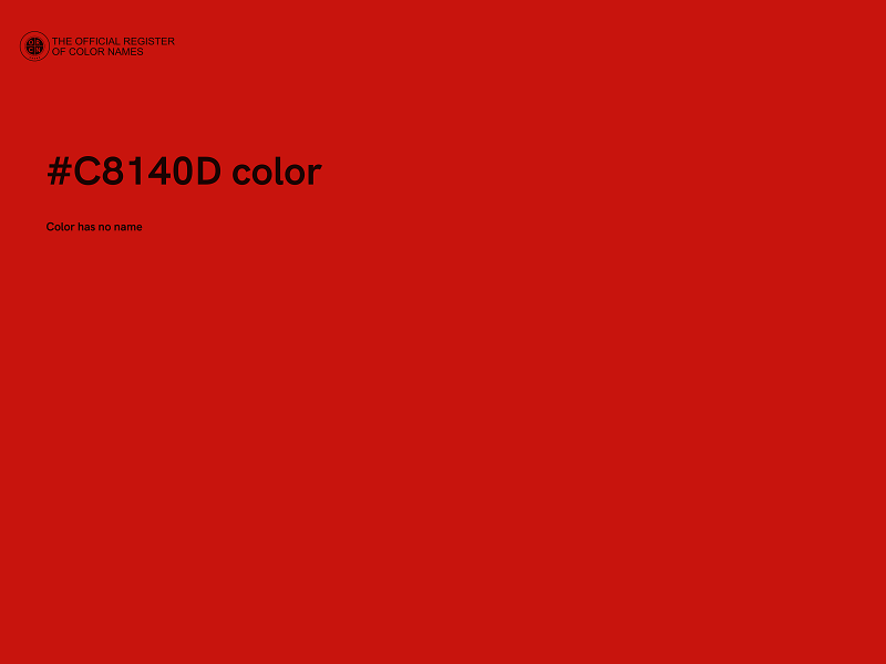 #C8140D color image