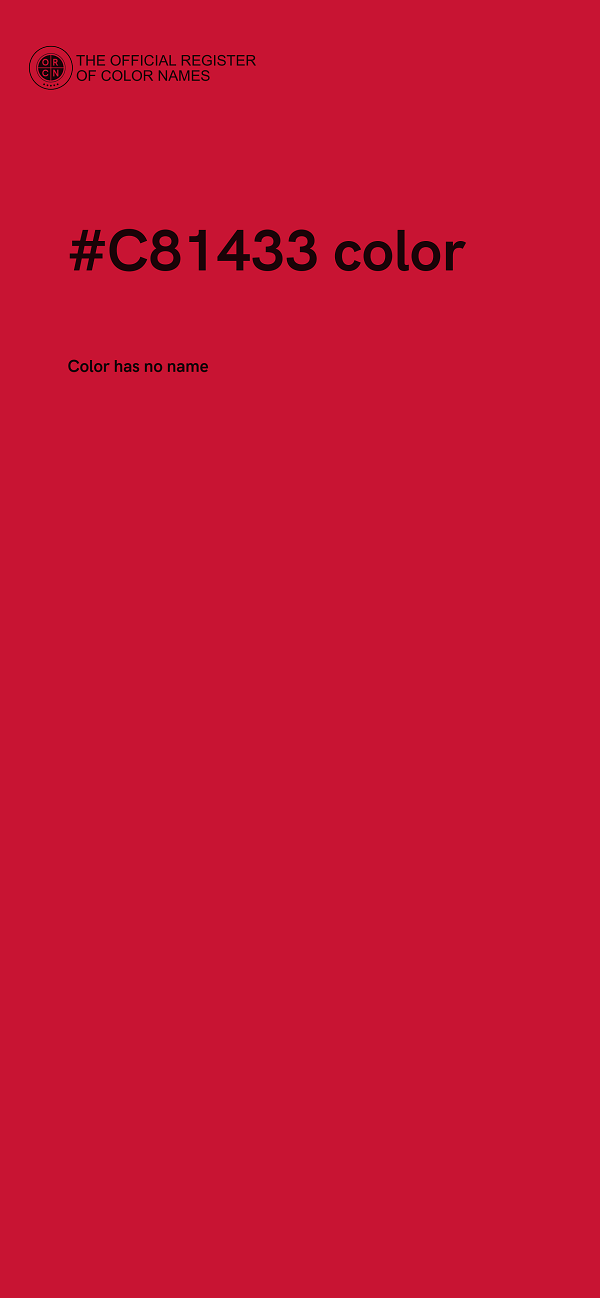 #C81433 color image
