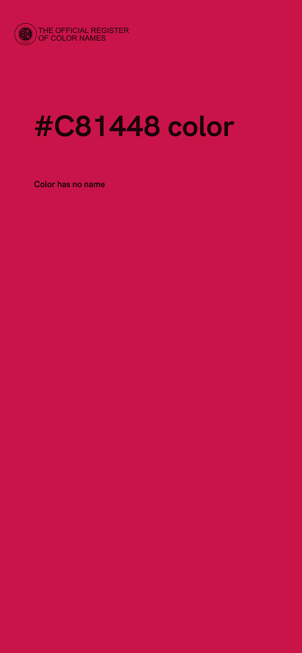 #C81448 color image