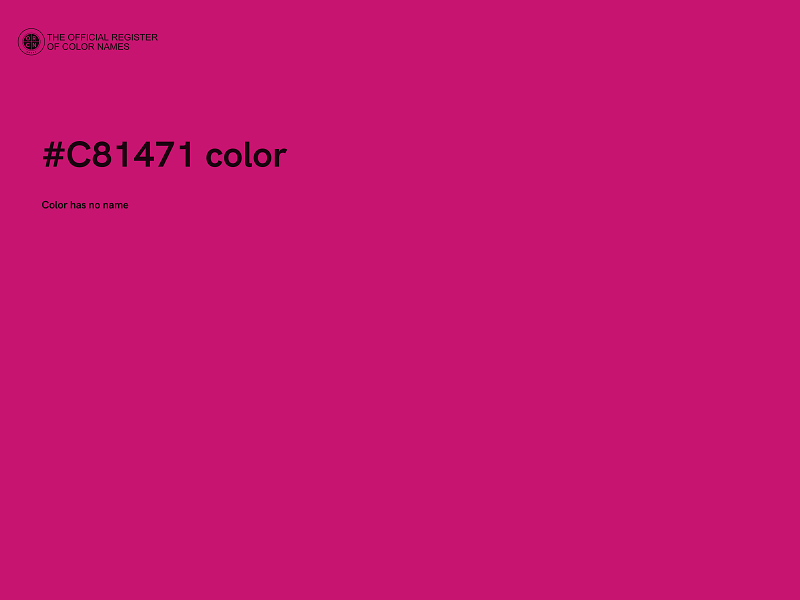 #C81471 color image