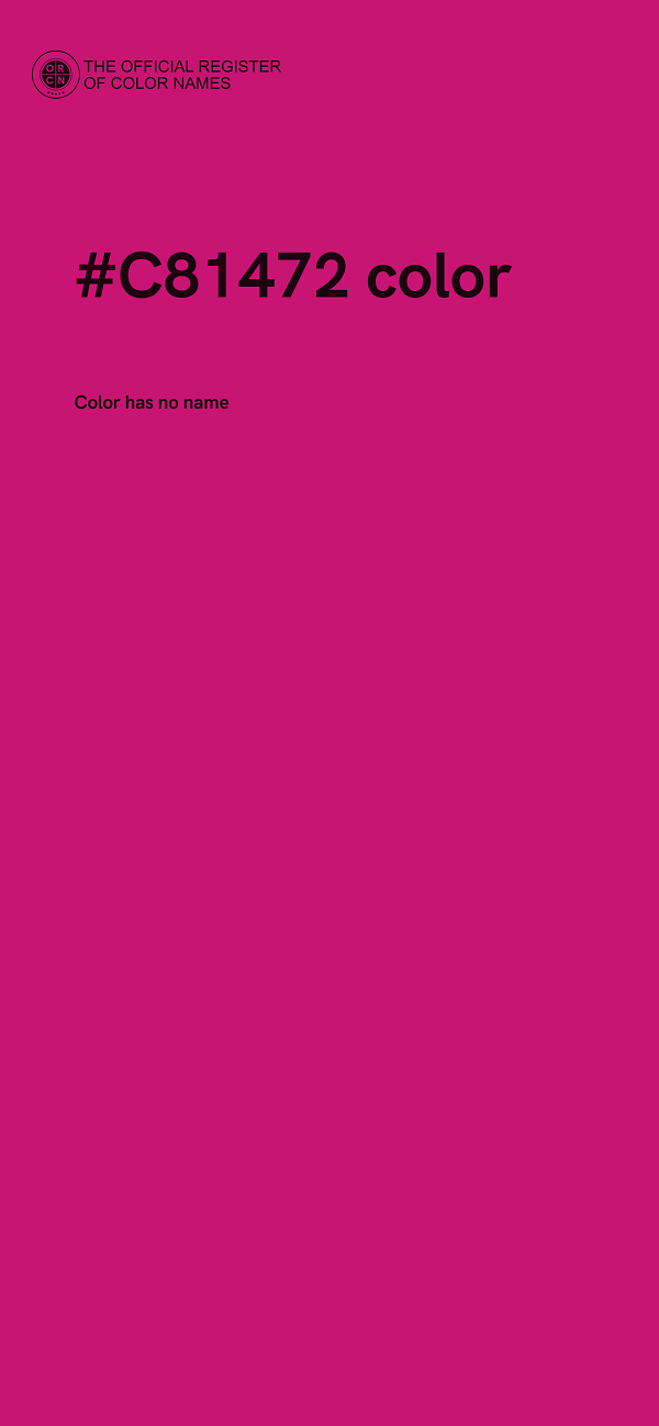 #C81472 color image