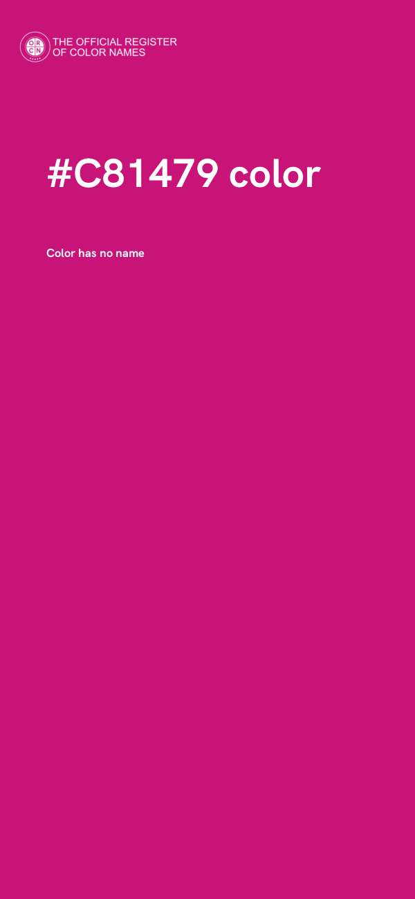 #C81479 color image