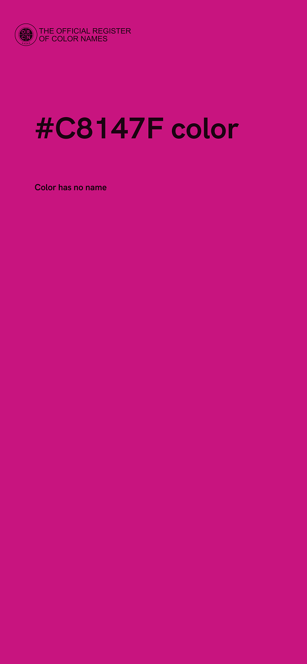 #C8147F color image