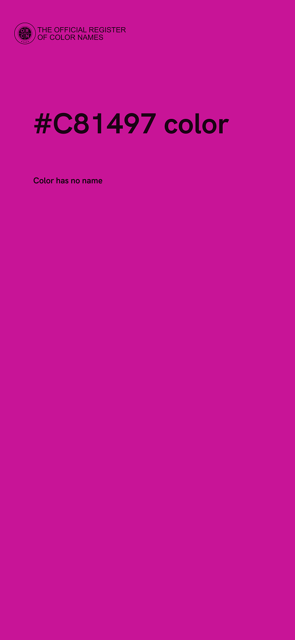 #C81497 color image