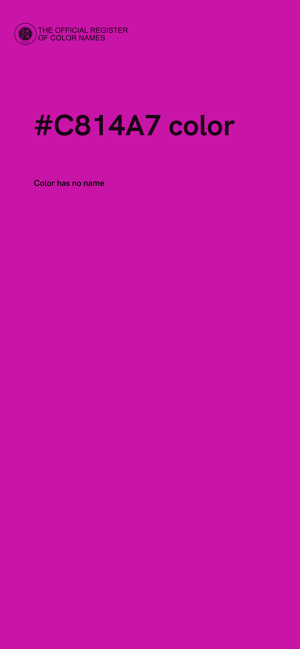 #C814A7 color image