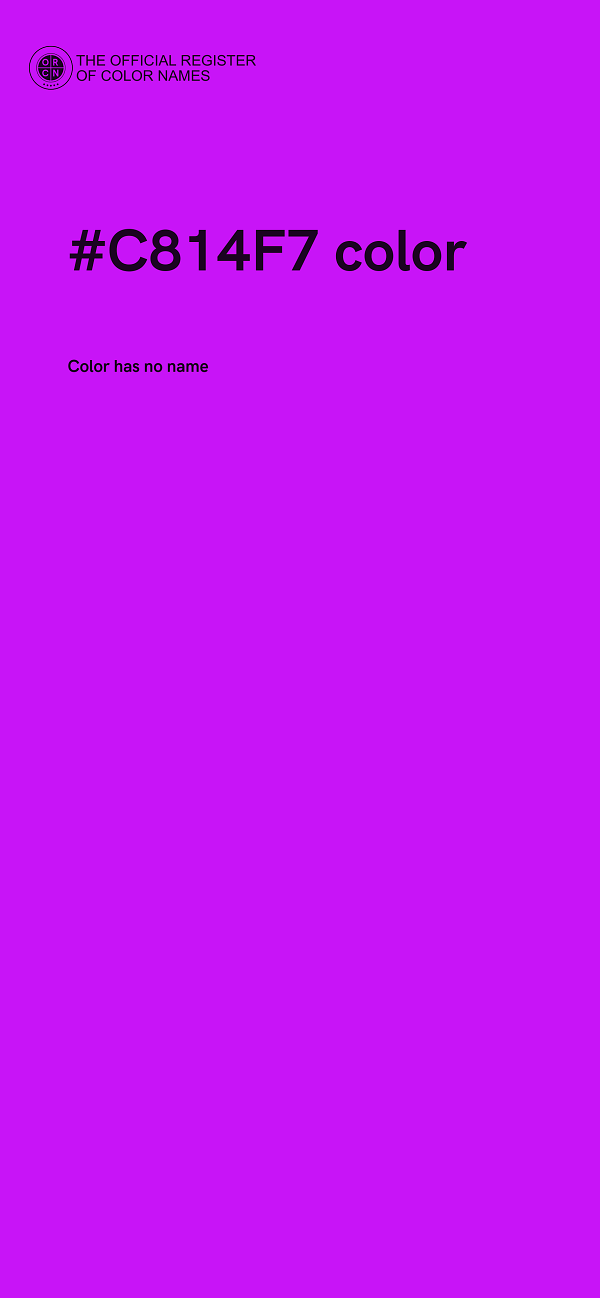 #C814F7 color image