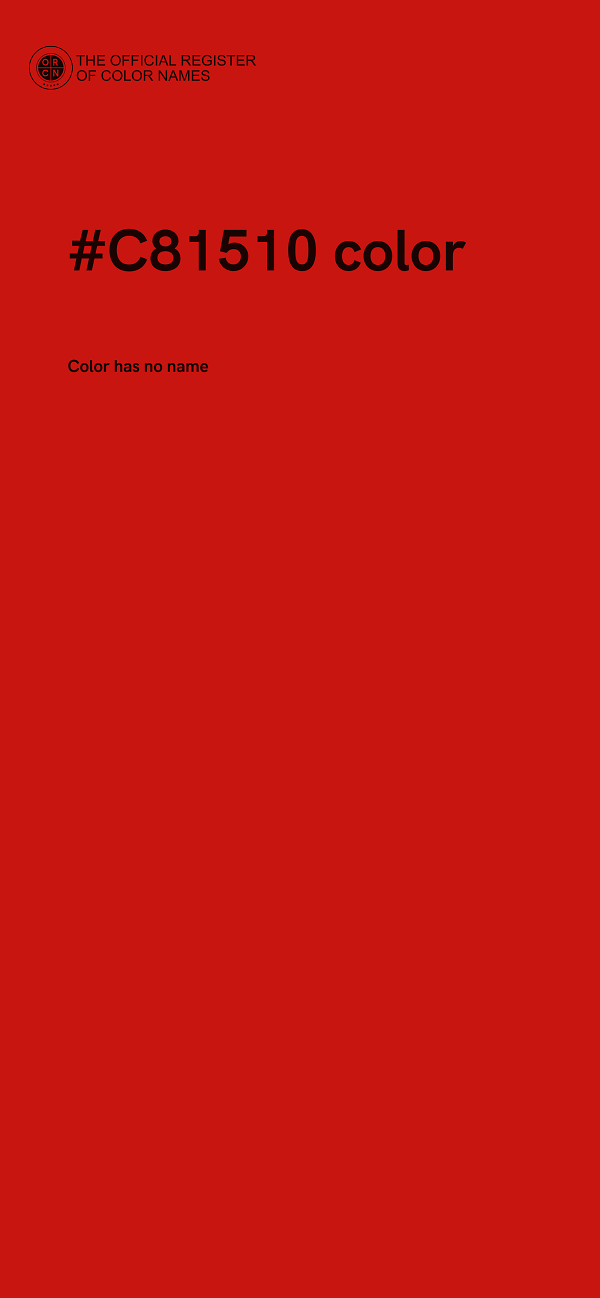 #C81510 color image