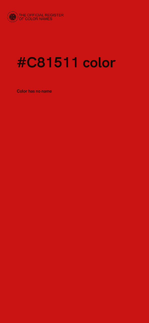 #C81511 color image