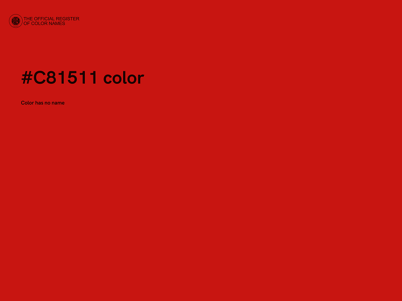 #C81511 color image