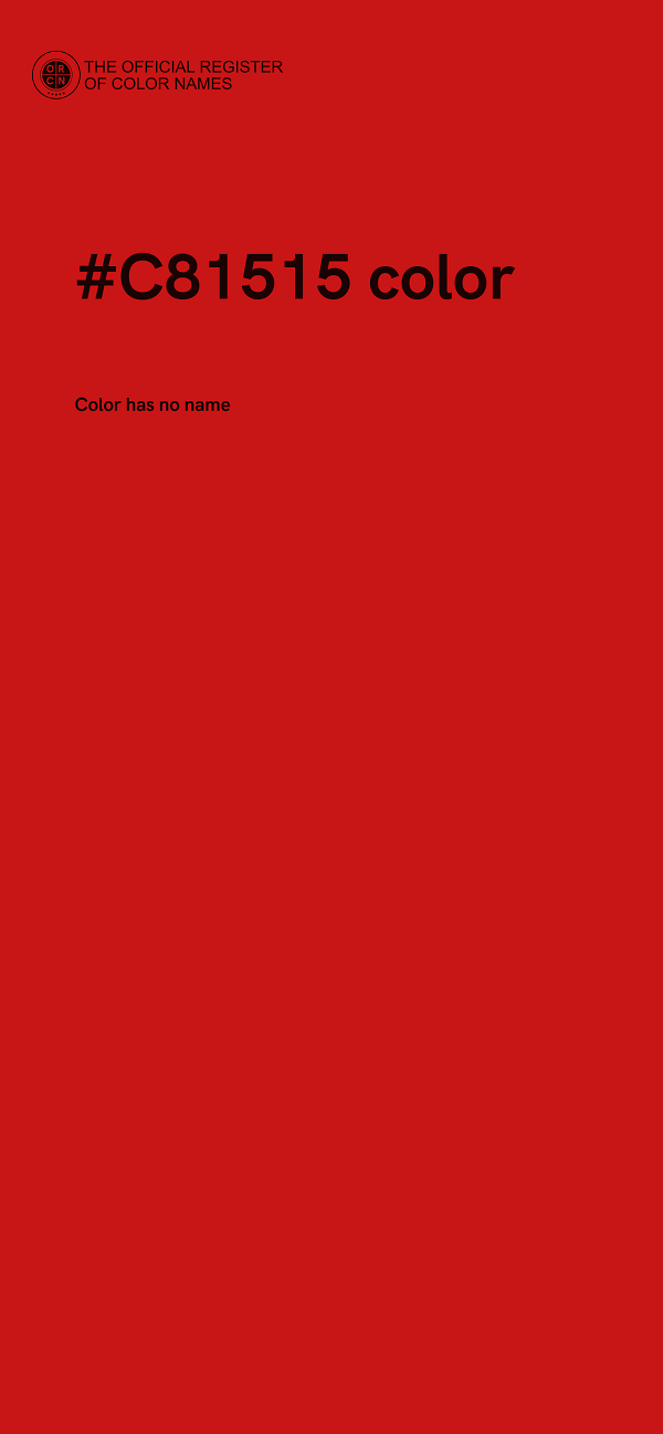 #C81515 color image