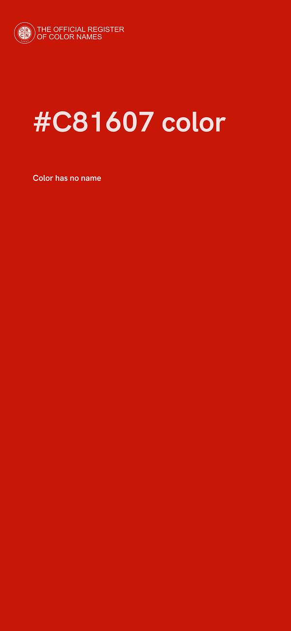 #C81607 color image