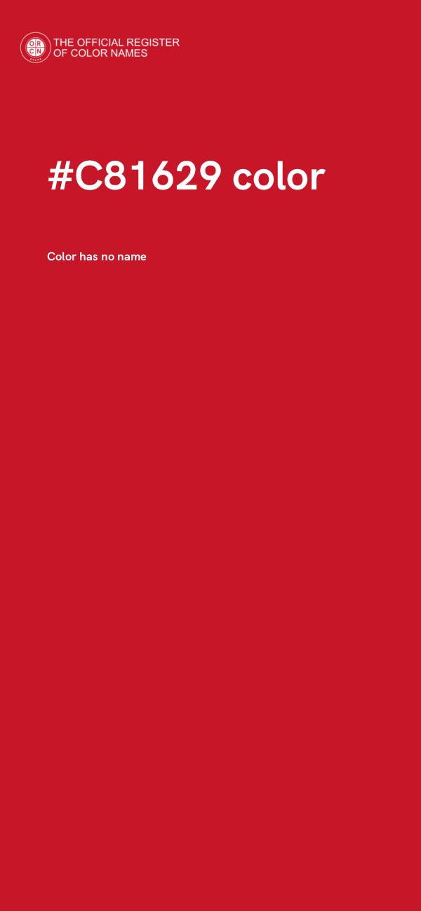 #C81629 color image