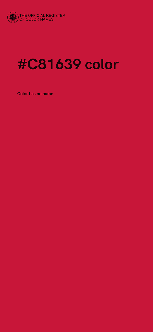 #C81639 color image