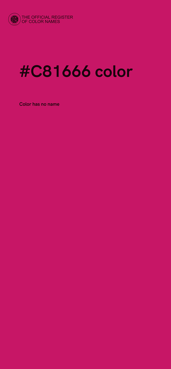 #C81666 color image
