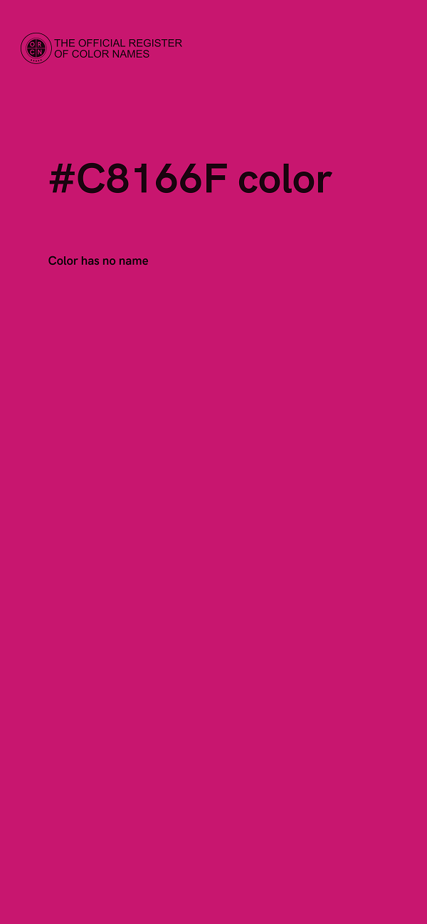 #C8166F color image
