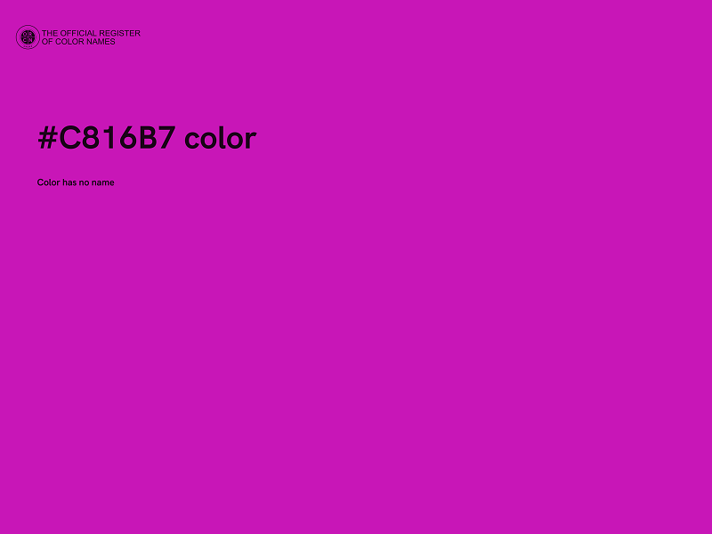 #C816B7 color image
