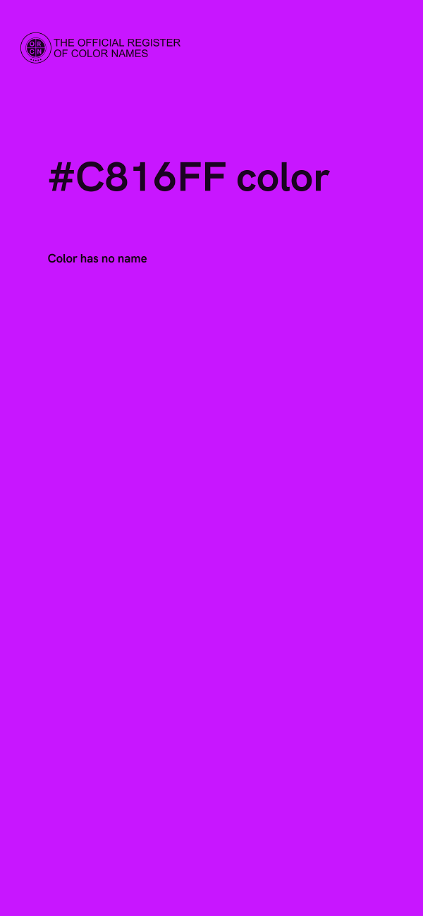 #C816FF color image