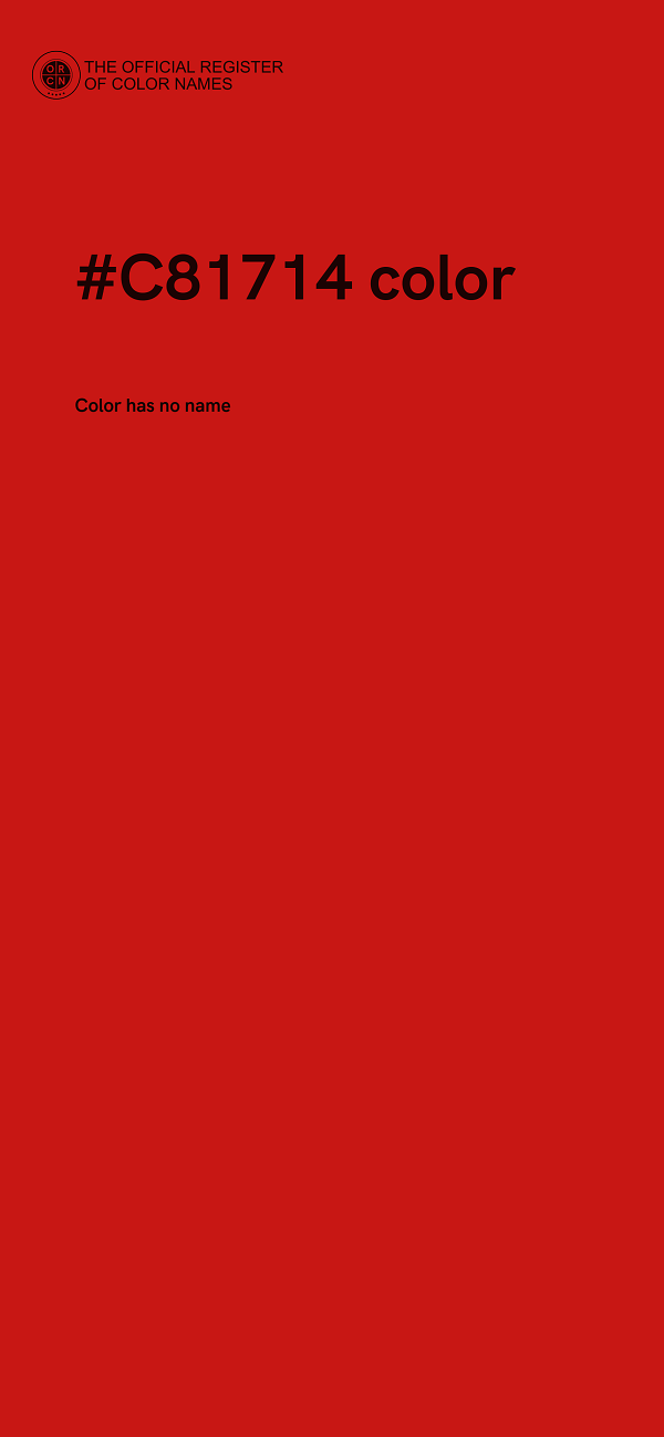#C81714 color image