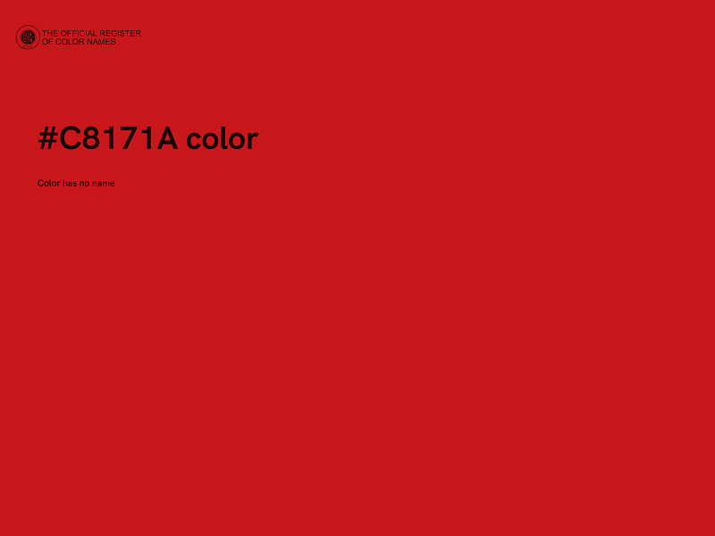 #C8171A color image