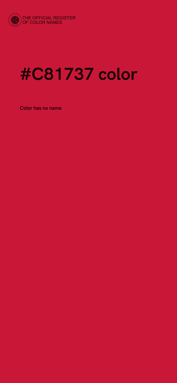 #C81737 color image