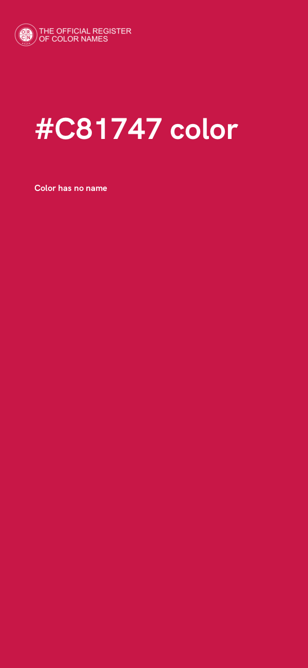 #C81747 color image