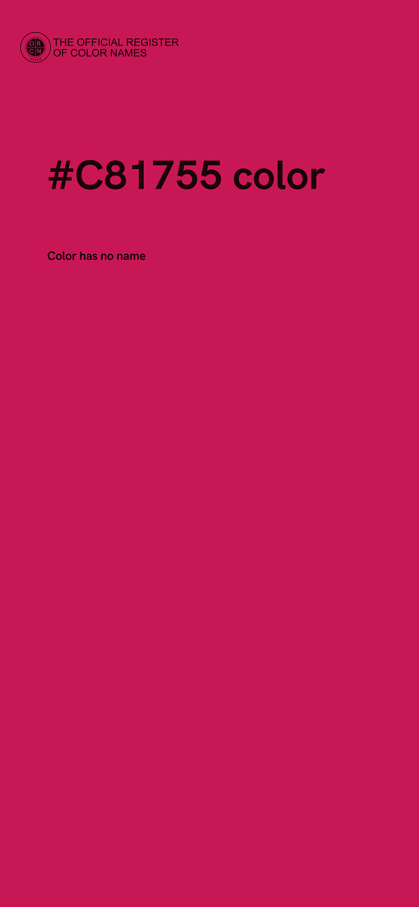 #C81755 color image