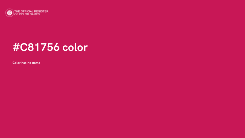 #C81756 color image